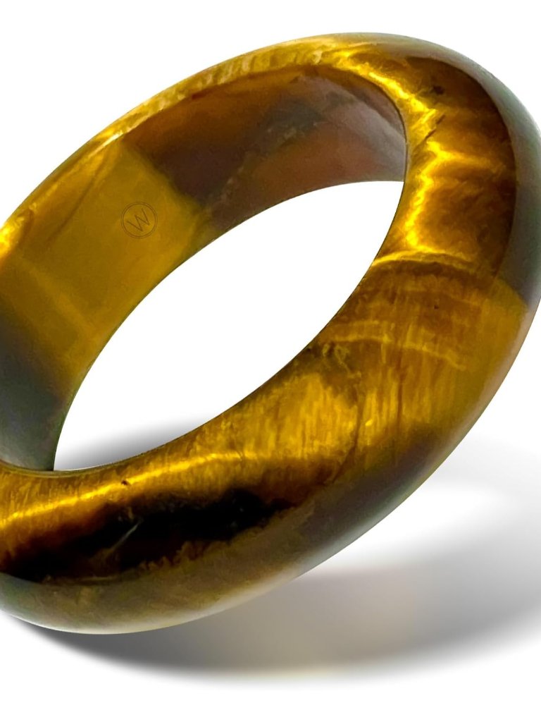 Birthstone Band Ring For Women And Men  Stackable 6mm Wide  Made From HighGra